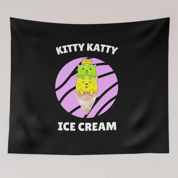 Item preview, Kitty Katty Ice Cream Cat design designed and sold by urban-symmetry.