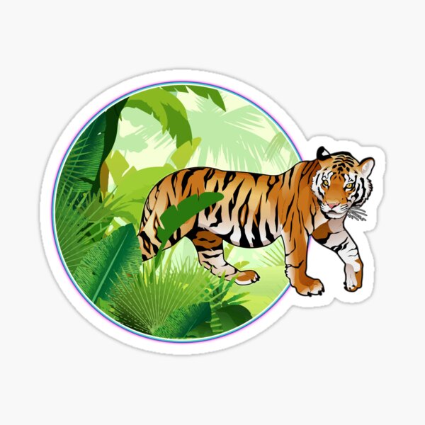 Vista previa del artículo con la obra «Tigre salvaje», diseñado y vendido por kazada.