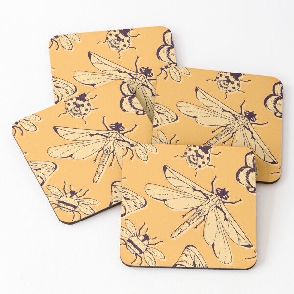 Item preview, Insect dragonfly butterfly pattern designed and sold by DerSenat.