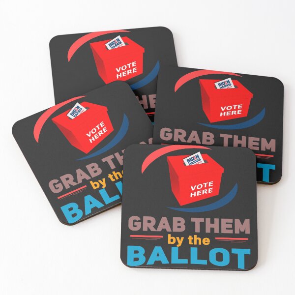 Item preview, Grab Them By The Ballot - Clean Text Biden Harris Red Ballot Box  designed and sold by leo121687.