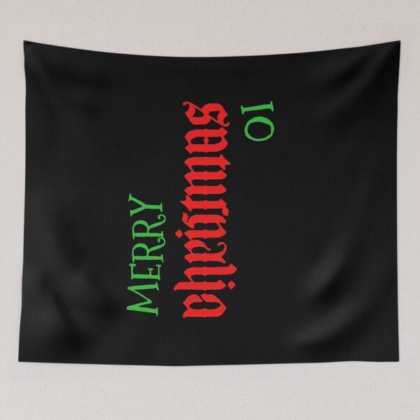 Item preview, Merry Christmas/Io Saturnalia (on black) designed and sold by DotorEaon.