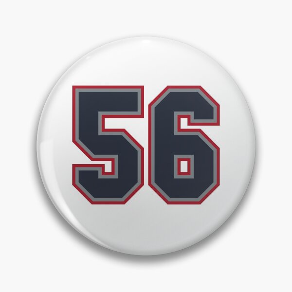 Item preview, 56 Navy Grey Red Sports Number Fifty-Six designed and sold by HelloFromAja.