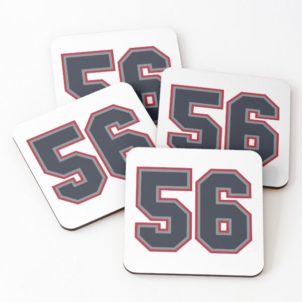Item preview, 56 Navy Grey Red Sports Number Fifty-Six designed and sold by HelloFromAja.