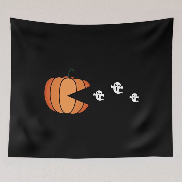 Item preview, Pumpkin eating ghosts designed and sold by Statim.