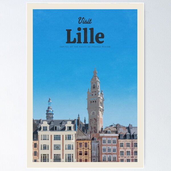 Vista previa del artículo con la obra «Visite Lille», diseñado y vendido por CallumGardiner.