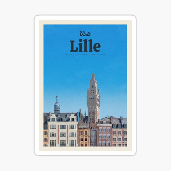 Vista previa del artículo con la obra «Visite Lille», diseñado y vendido por CallumGardiner.