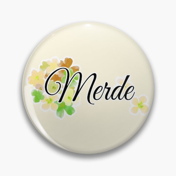 Item preview, Curse with style - Merde yellow flowers designed and sold by ViridianWonders.