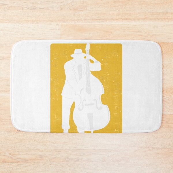 Item preview, Cool Graphic Jazz Lovers Upright Bass Player design print designed and sold by Lisbob.