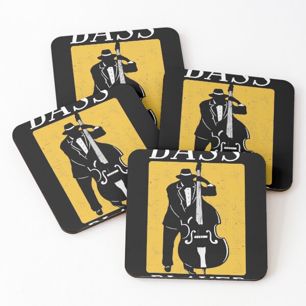 Item preview, Cool Graphic Jazz Lovers Upright Bass Player design print designed and sold by Lisbob.