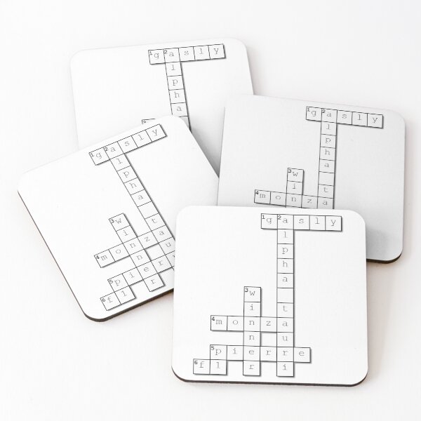 Item preview, Pierre Gasly crossword Monza designed and sold by ff1merch ..