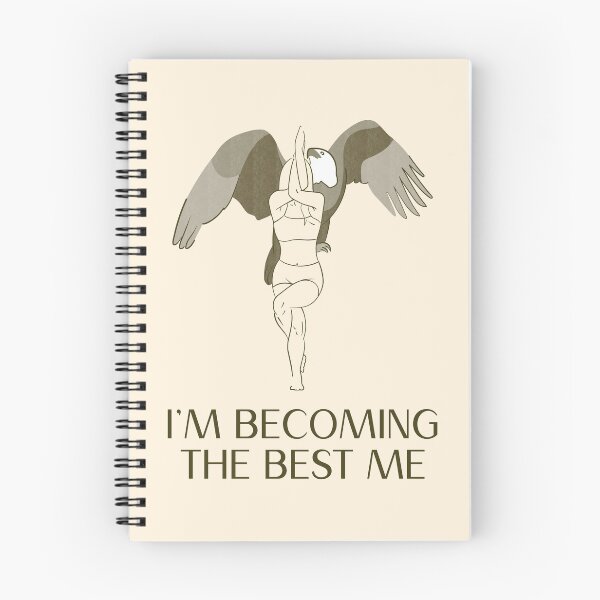 Item preview, I'm becoming the best me. Eagle Yoga Pose designed and sold by Knitowork.
