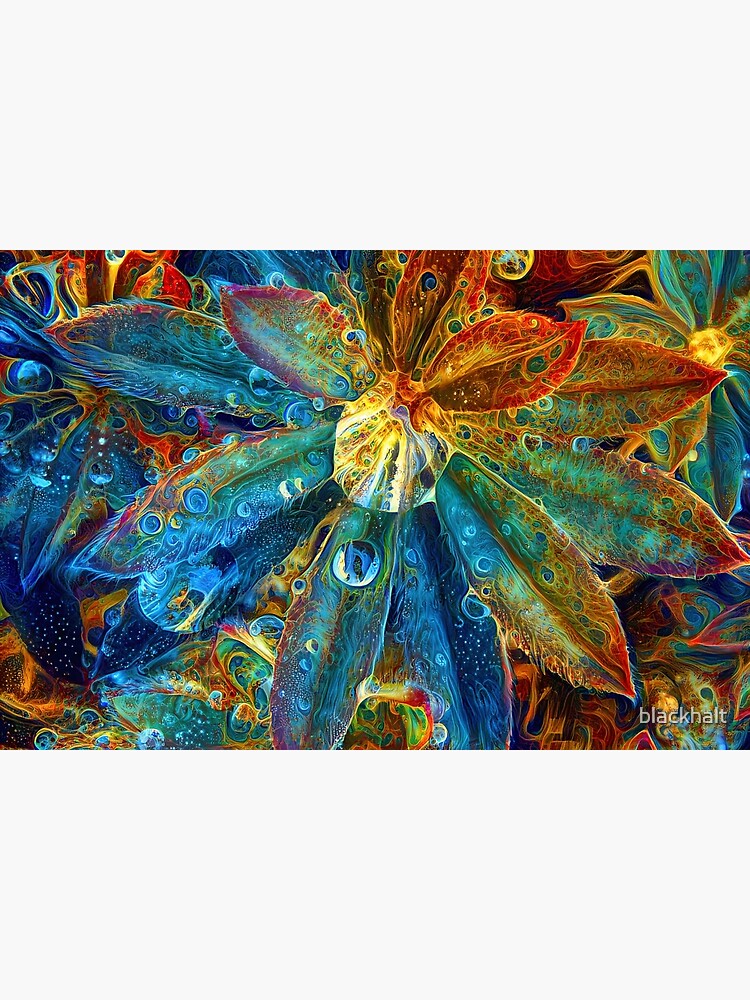 Abstract digital painting of extraterrestrial flowers by blackhalt