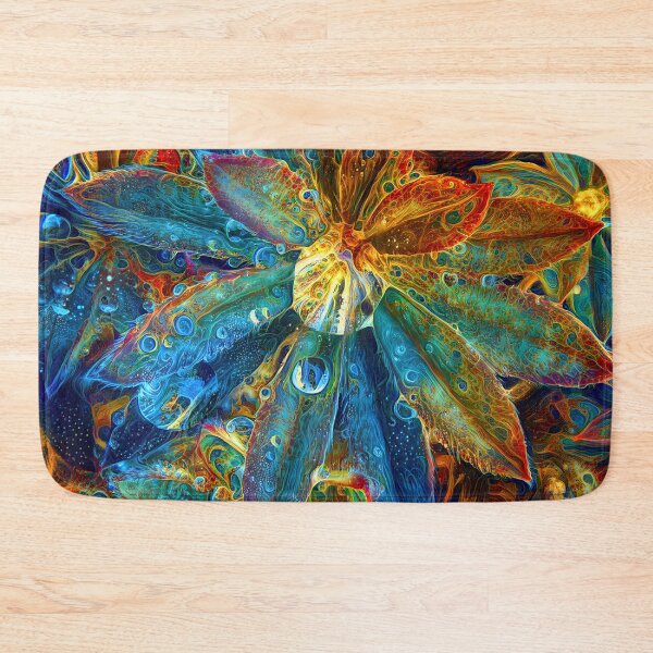 Item preview, Abstract digital painting of extraterrestrial flowers designed and sold by blackhalt.