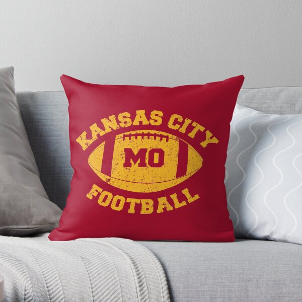 Kansas city football Throw Pillow