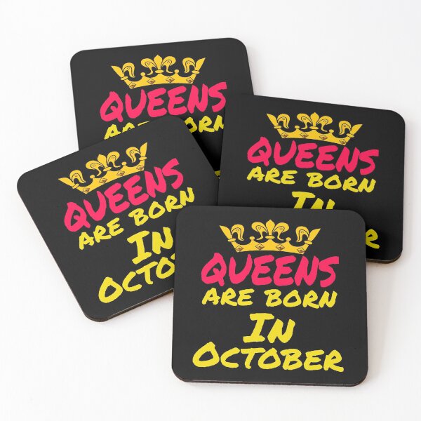 Item preview, queens are born in october designed and sold by Recoshet.