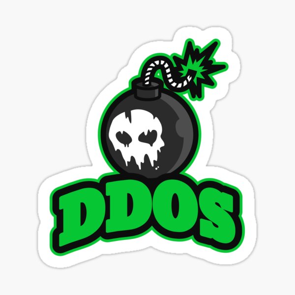 Cyber Security - Hacker DDos Attack Sticker