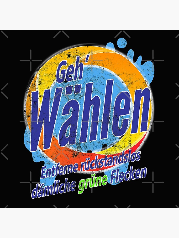 "CDU AFD FDP Wahl gehen gehen Waschmittel reinigen grüne Flecken