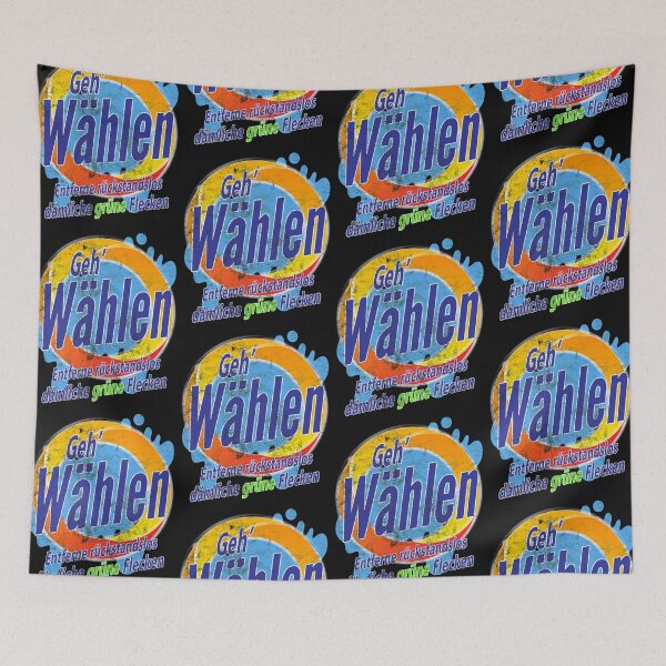 Item preview, CDU AFD FDP Wahl Wählen Gehen Waschmittel Reinigung grüne Flecken Entfernen Anti Gegen Links Gift designed and sold by TheAplus.