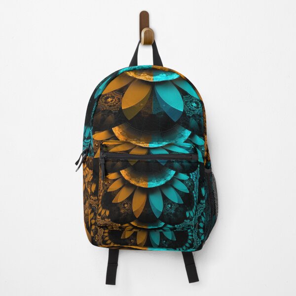 Item preview, Turquoise and Orange Fractal Feather Plumage designed and sold by San Jaya Prime.