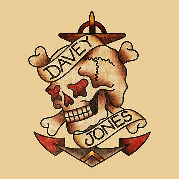 Artwork thumbnail, Salty-Dog2 American Traditional Industrial Davey Jones Nautical Skull by Salty-Dog2