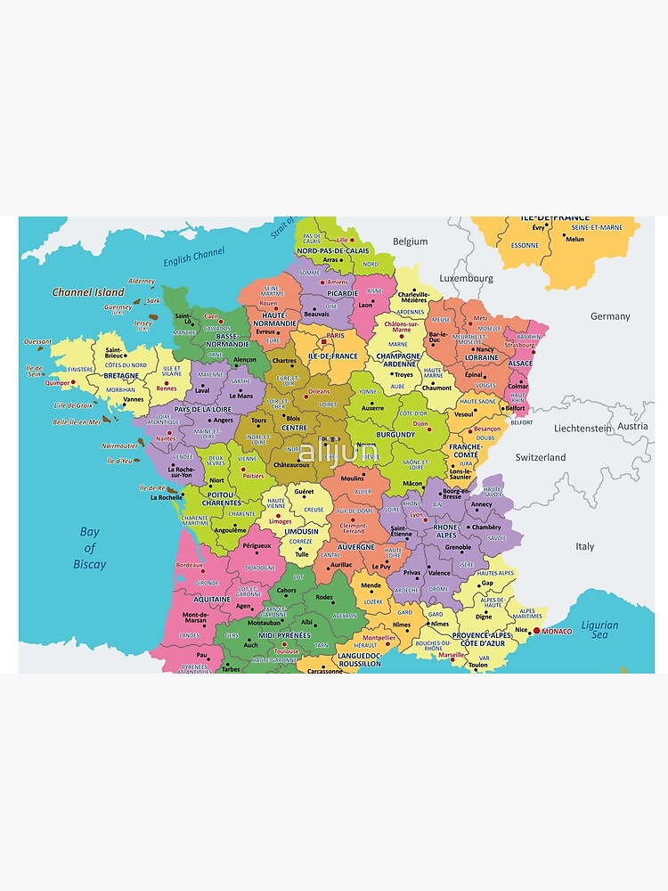 Administrative Map of France by alijun
