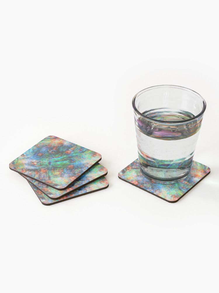 Alternate view of Mermaid #DeepDream Coasters (Set of 4)