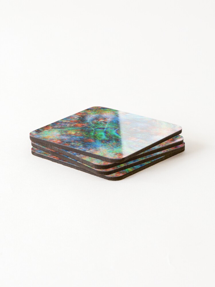 Alternate view of Mermaid #DeepDream Coasters (Set of 4)