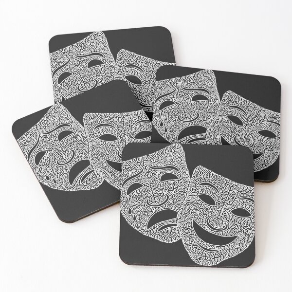 Item preview, Comedy and Tragedy Masks designed and sold by Maxwell Nightser.