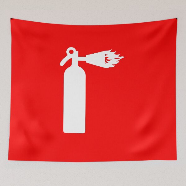 Item preview, White fire extinguisher designed and sold by Fulgenl.