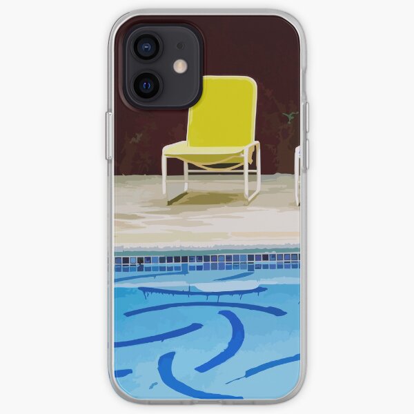 David Hockney Relaxing Vector Art iPhone Soft Case