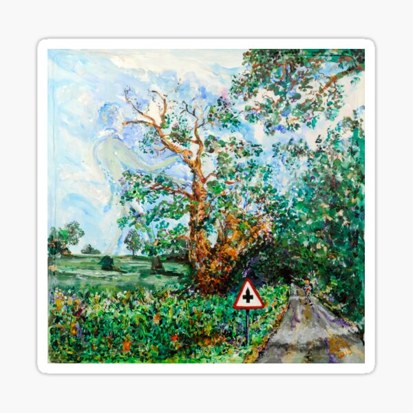 The Wind Blows Saxophone Tree Sticker