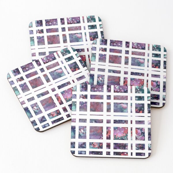 Item preview, Purple watercolour grid designed and sold by LeighsDesigns.