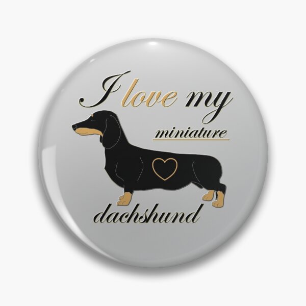 Item preview, I love my miniature dachshund text with the dog and heart designed and sold by CiniArt.