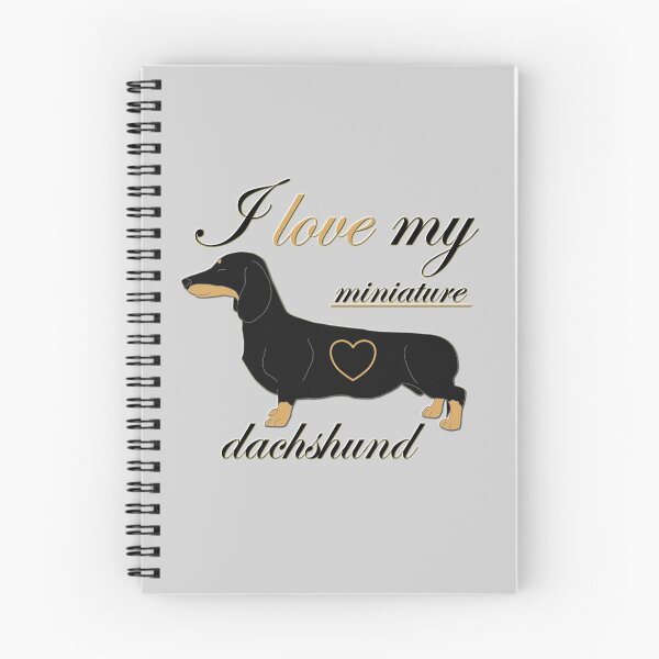 Item preview, I love my miniature dachshund text with the dog and heart designed and sold by CiniArt.