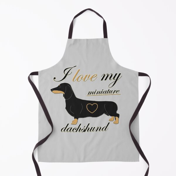 Item preview, I love my miniature dachshund text with the dog and heart designed and sold by CiniArt.