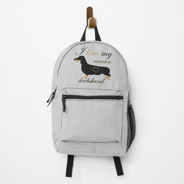Item preview, I love my miniature dachshund text with the dog and heart designed and sold by CiniArt.