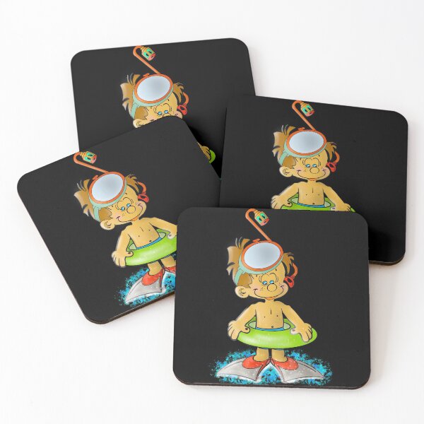 Item preview, Jongen gaat lekker zwemmen en snorkelen designed and sold by Zwembad Vergelijker.