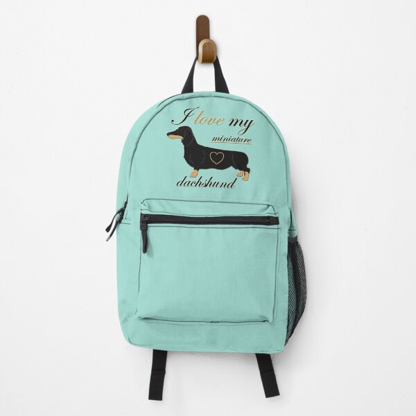 Item preview, Copy of I love my miniature dachshund text with the dog and heart designed and sold by CiniArt.
