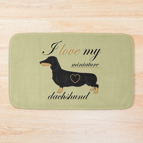 Item preview, Copy of Copy of I love my miniature dachshund text with the dog and heart designed and sold by CiniArt.