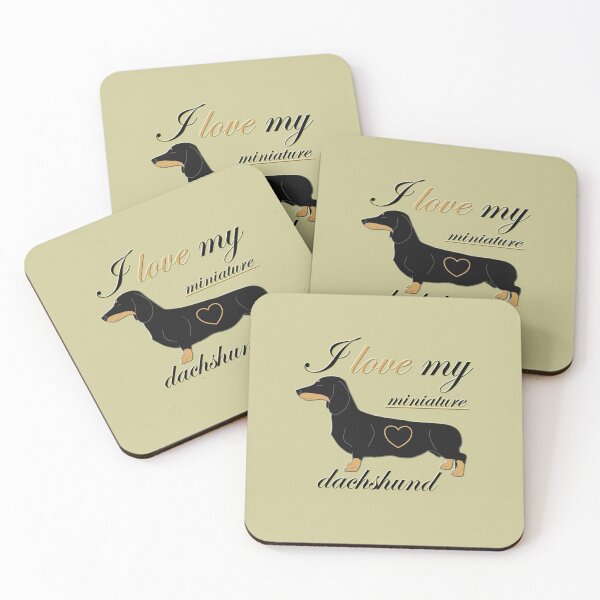 Item preview, Copy of Copy of I love my miniature dachshund text with the dog and heart designed and sold by CiniArt.