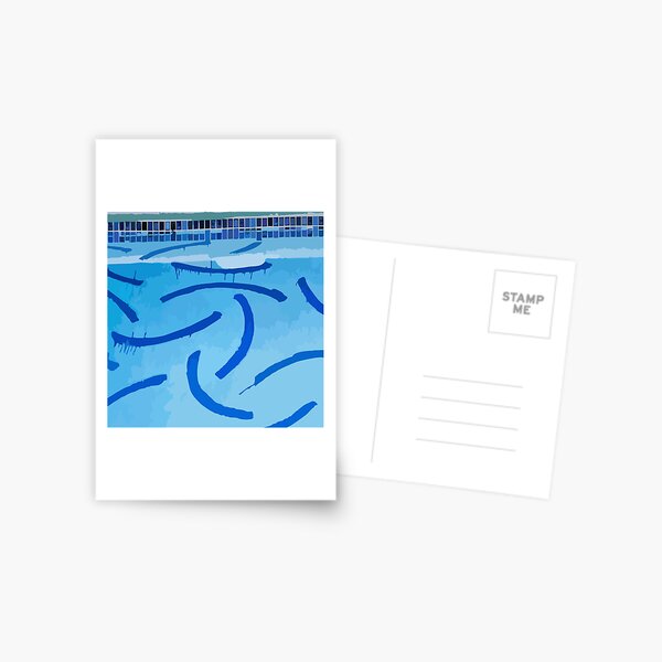The Swimming Pool Of David Hockney Postcard