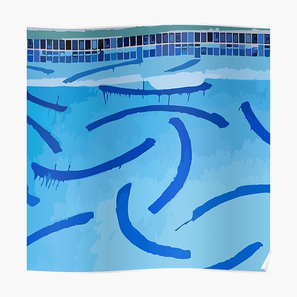 The Swimming Pool Of David Hockney Poster
