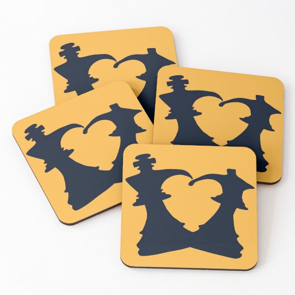 Item preview, Black King and Queen Forming a Heart designed and sold by ibadishi.