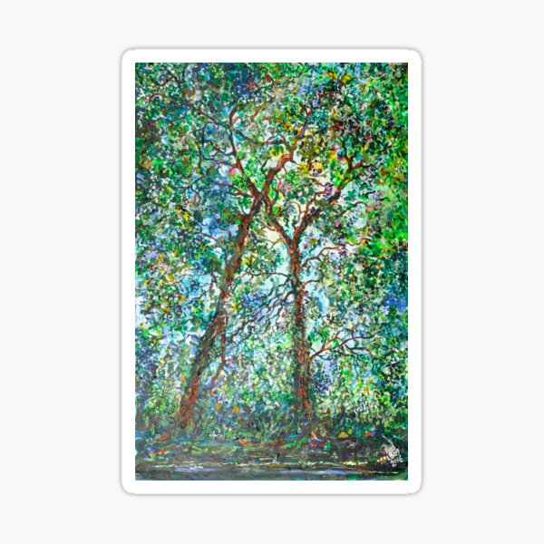 Kissing Trees Sticker