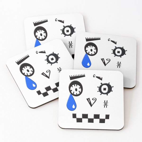 Item preview, ASCII Robot is Crying a Blue Tear designed and sold by ibadishi.