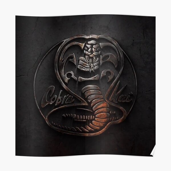 cobra kai logo (black version) Poster