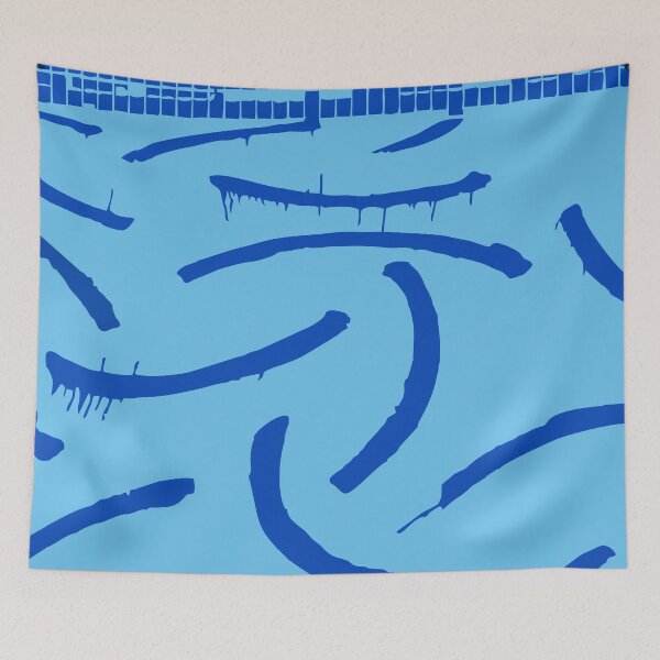 Item preview, Abstract VectorArt inspired By David Hockney Swimming Pool designed and sold by carlarmes.