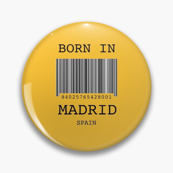 Item preview, Born in Madrid Barcode designed and sold by Kipcio.