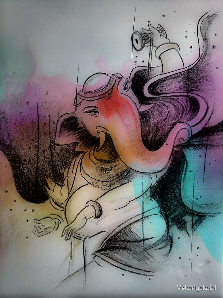 Art on Sketchbook - by Megha Chhatbar: Pencil Sketch Ganpati