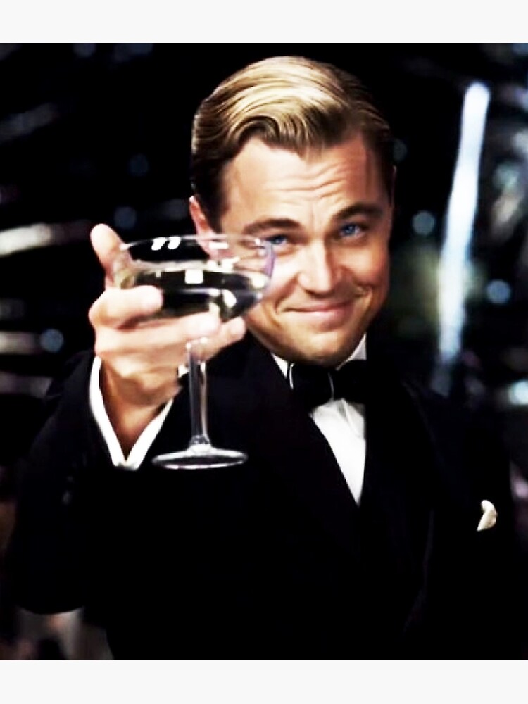 Leonardo Dicaprio Gatsby Meme Metal Print By Erosidik Redbubble 